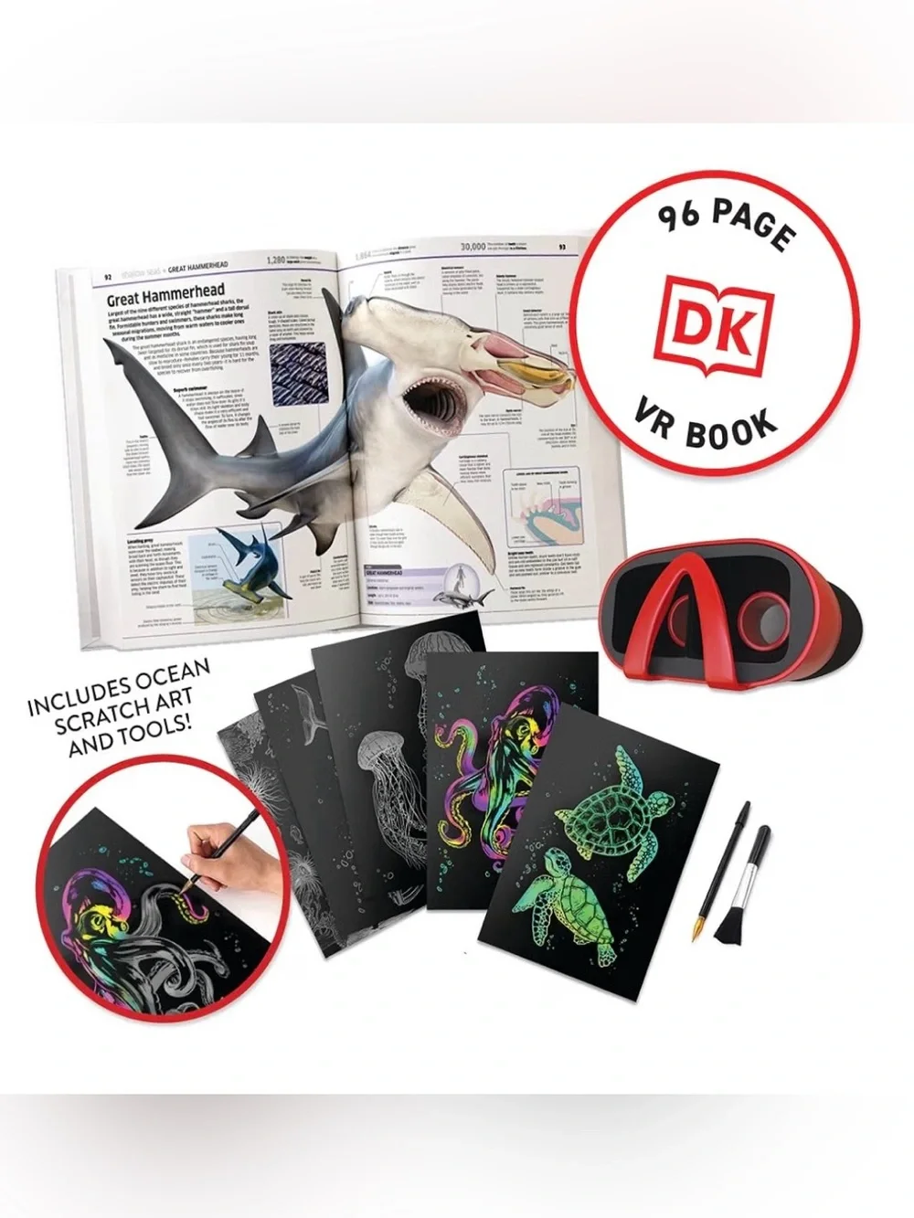 Abacus Brands Virtual Reality Oceans! Illustrated Interactive VR Book and STEM